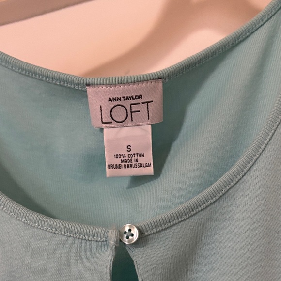 LOFT Women's Light Blue Tank Top - Picture 3 of 4